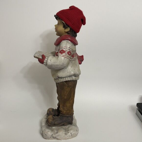 Christmas Traditions Caroler Figurine – Boy Vintage Holiday Décor - Picture 5 of 7